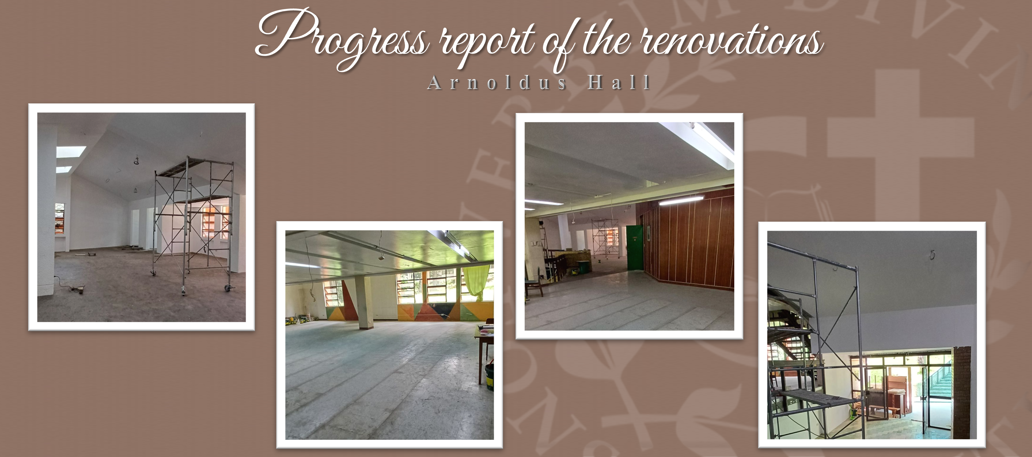 Progress report of the renovations (Arnoldus Hall)